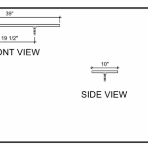 Borg Tee Drip Tray - 10x39