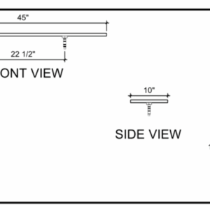 Borg Tee Drip Tray - 10x45