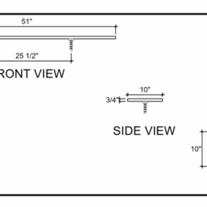 Borg Tee Drip Tray - 10x51