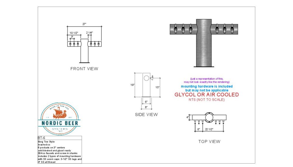 Borg Tee Style Tower, 6 Products