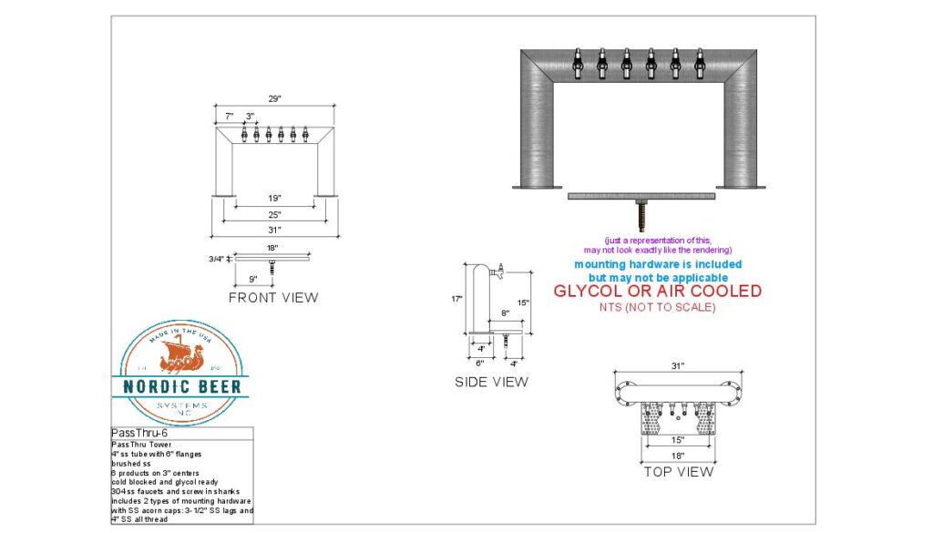 PassThru Tower, 6 Products